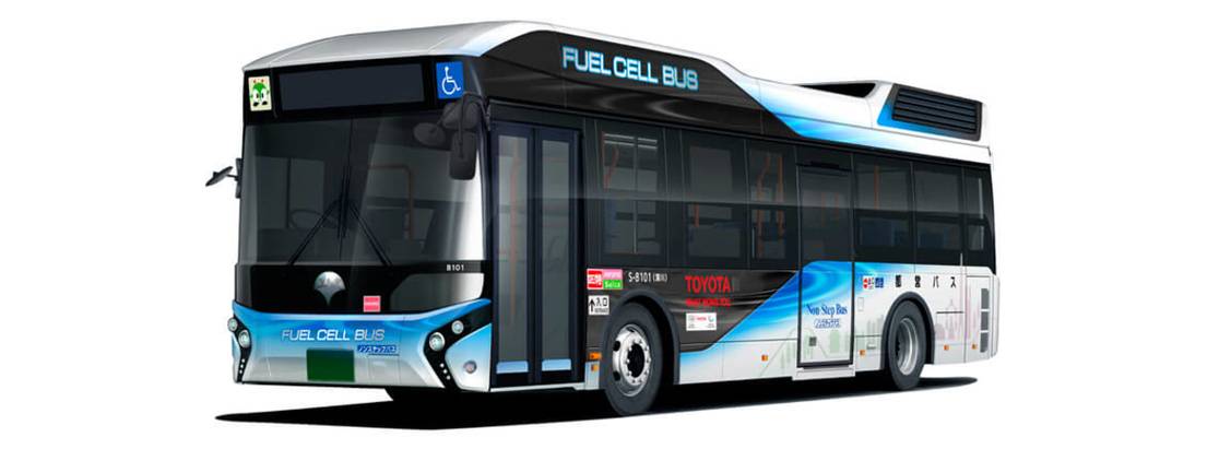 Первый автобус Toyota на водородных элементах передан правительству Токио