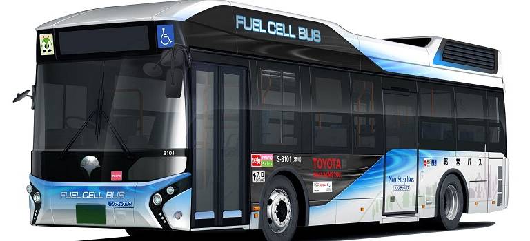 Подготовка к Олимпийским играм 2020: первый автобус Toyota на водородных элементах передан правительству Токио