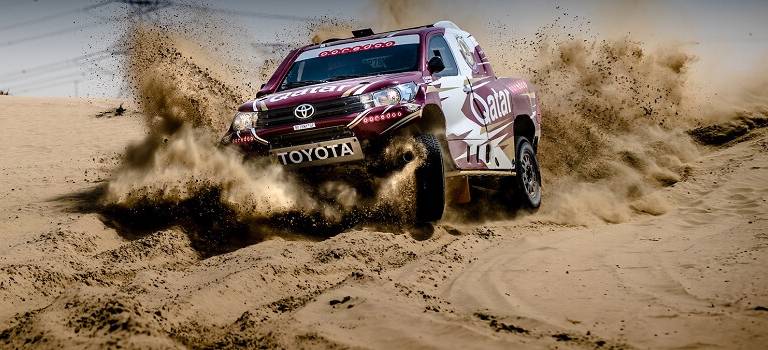 Toyota Hilux под управлением Нассера Аль-Аттия стал самым быстрым автомобилем ралли-рейда Dubai International Baja