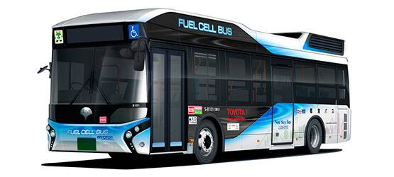 Первый автобус Toyota на водородных элементах передан правительству Токио
