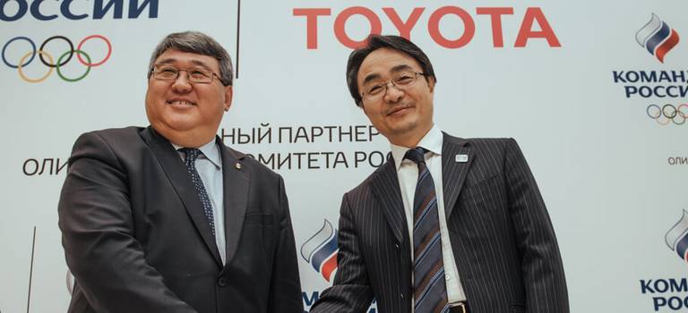 Тойота и Олимпийский Комитет России объявили о начале партнерства