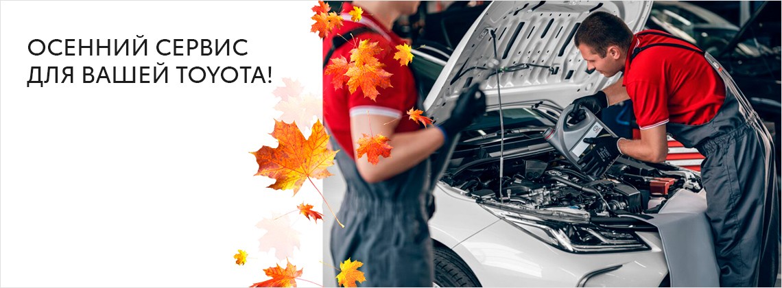 Осенний сервис для Вашей Toyota!