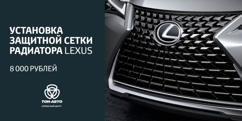 Установка защитной сетки радиатора Lexus ТОЛЬЯТТИ