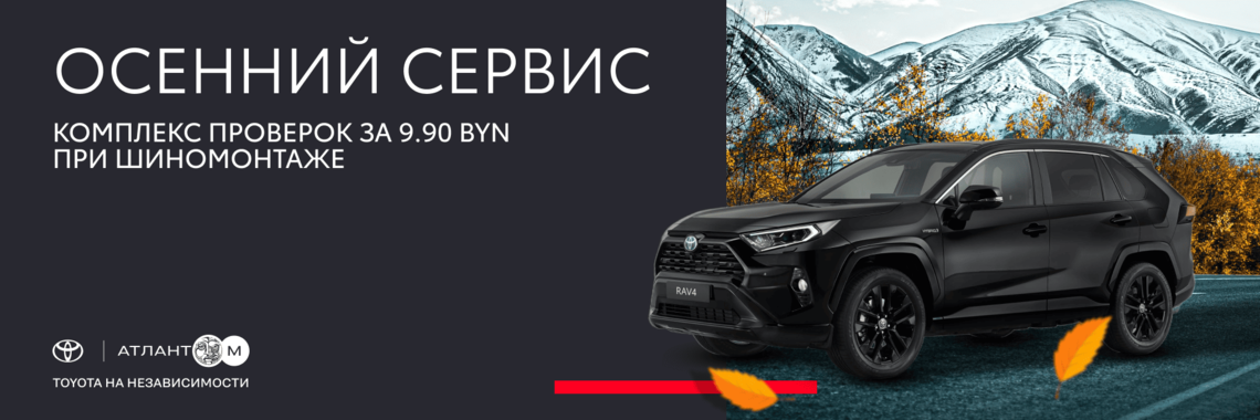 ОСЕННИЙ СЕРВИС ЗА 9.90 BYN