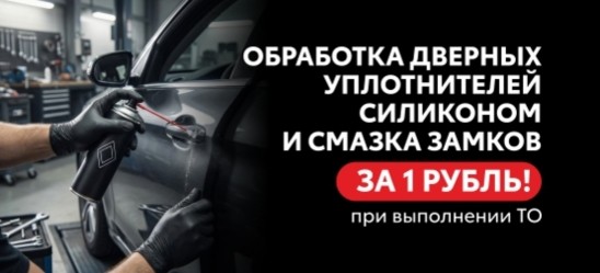 Обработка дверных уплотнителей силиконом и смазка замков – за 1 рубль!