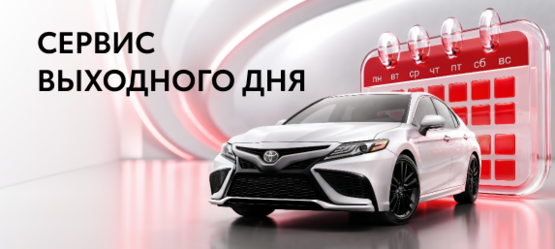 Выходные для отдыха - сервис для вашей Toyota !